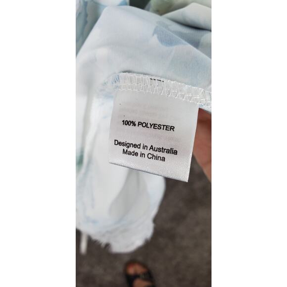 Homebodii Curve Blue Floral Lace Trim  Robe Womens - Picture 6 of 6